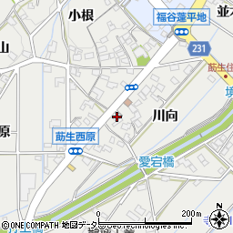 愛知県みよし市莇生町愛宕下周辺の地図