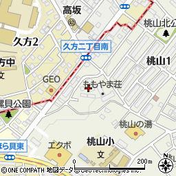 愛知県名古屋市緑区桃山4丁目212周辺の地図