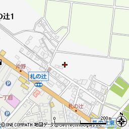 滋賀県東近江市札の辻2丁目3周辺の地図