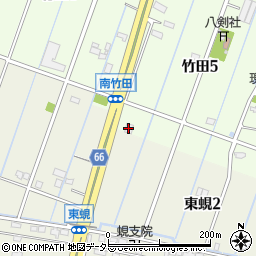 セブンイレブン弥富竹田店周辺の地図