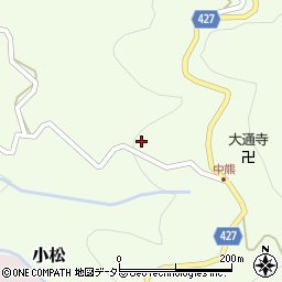 愛知県北設楽郡設楽町小松下中熊周辺の地図