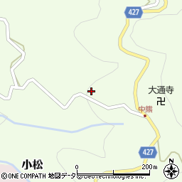 愛知県設楽町（北設楽郡）小松（下中熊）周辺の地図