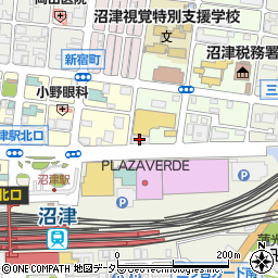 沼津駅北口第２自転車等駐車場周辺の地図