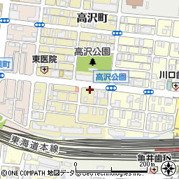 メイプル薬局　高沢店周辺の地図