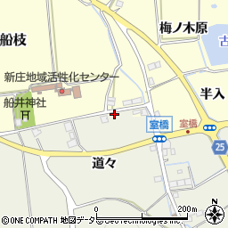 京都府南丹市八木町室橋（道々）周辺の地図
