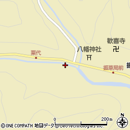 愛知県北設楽郡東栄町振草上粟代田端周辺の地図