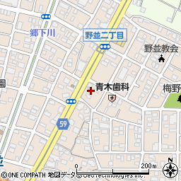 愛知県名古屋市天白区野並4丁目96の地図 住所一覧検索 地図マピオン