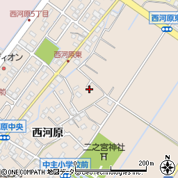 滋賀県野洲市西河原255周辺の地図