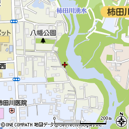 茶房柿田川周辺の地図