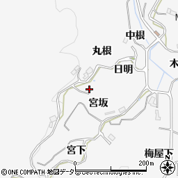 愛知県豊田市下国谷町宮坂13周辺の地図