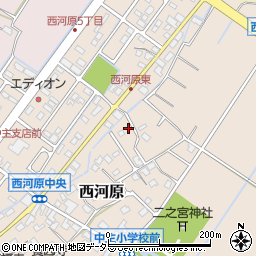 滋賀県野洲市西河原249周辺の地図