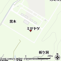 愛知県豊田市則定町（ミサヤゲ）周辺の地図