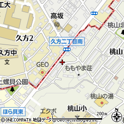 愛知県名古屋市緑区桃山4丁目110周辺の地図