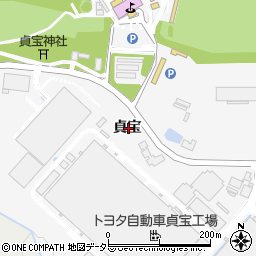 愛知県豊田市貞宝町貞宝周辺の地図