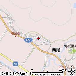 京都府南丹市八木町神吉西尾周辺の地図