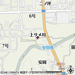 京都府南丹市園部町城南町上サメ川周辺の地図