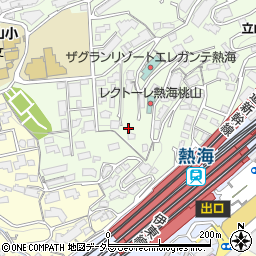 静岡県熱海市桃山町周辺の地図