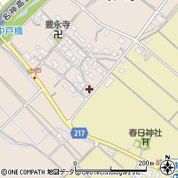 滋賀県東近江市中戸町431周辺の地図