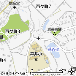 愛知県豊田市百々町周辺の地図