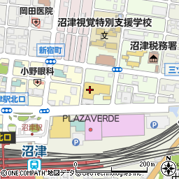ラジオシティー 沼津駅北店周辺の地図