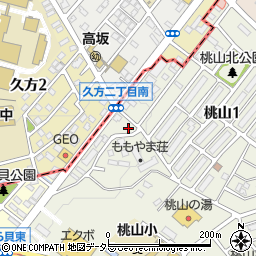 愛知県名古屋市緑区桃山4丁目106周辺の地図