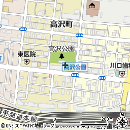 高沢公会堂周辺の地図