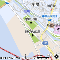 愛知県弥富市中山町松山周辺の地図