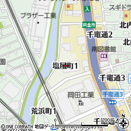 愛知県名古屋市南区塩屋町1丁目周辺の地図