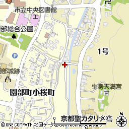 京都府南丹市園部町小桜町２号周辺の地図