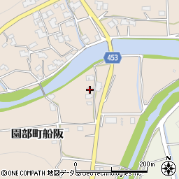京都府南丹市園部町船阪イヅ周辺の地図