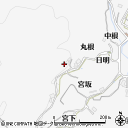 愛知県豊田市下国谷町周辺の地図