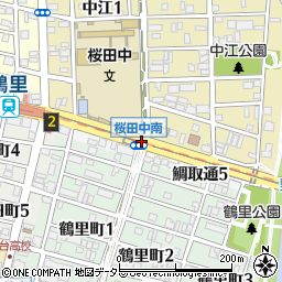 桜田中南周辺の地図