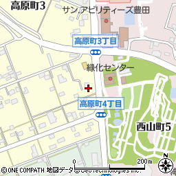 天気予報　豊田店周辺の地図