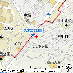 愛知県名古屋市緑区桃山1丁目2周辺の地図