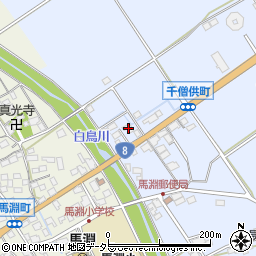 滋賀県近江八幡市千僧供町666周辺の地図