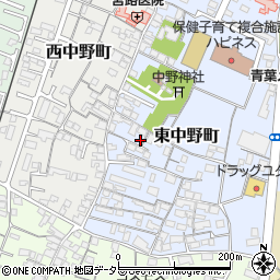 滋賀県東近江市東中野町5周辺の地図