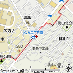 愛知県名古屋市緑区桃山1丁目1周辺の地図