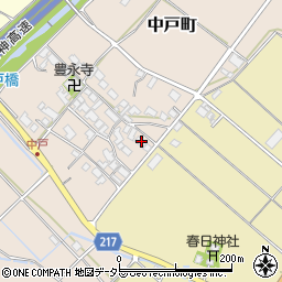 滋賀県東近江市中戸町427周辺の地図