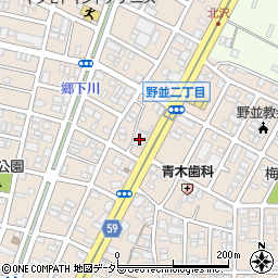 車検の速太郎　野並店周辺の地図