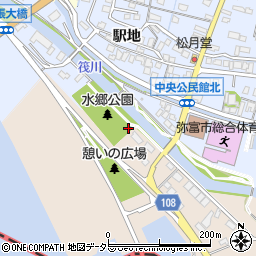 水郷公園トイレ周辺の地図