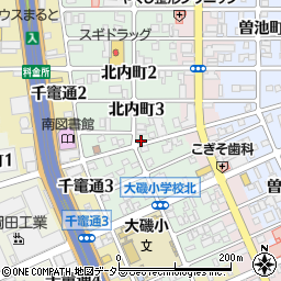 愛知県名古屋市南区北内町周辺の地図