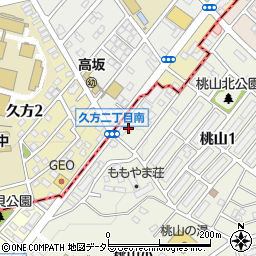 愛知県名古屋市緑区桃山1丁目4周辺の地図