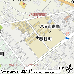 滋賀県東近江市春日町周辺の地図