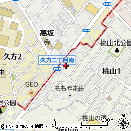 餅文総本店桃山支店周辺の地図