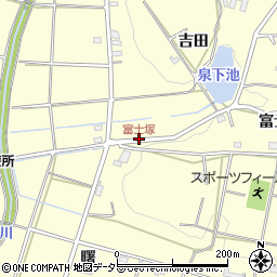 富士塚周辺の地図