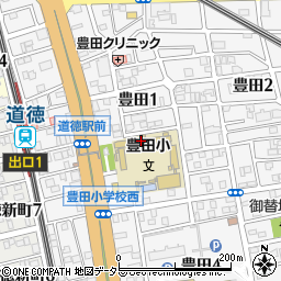 名古屋市立豊田小学校周辺の地図