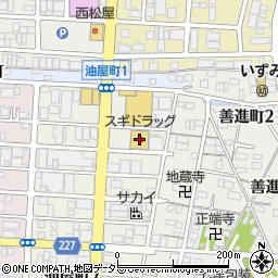 スギドラッグ油屋店周辺の地図