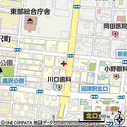 沼津高島郵便局周辺の地図