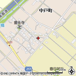 滋賀県東近江市中戸町395周辺の地図