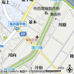 愛知県みよし市莇生町並木67周辺の地図